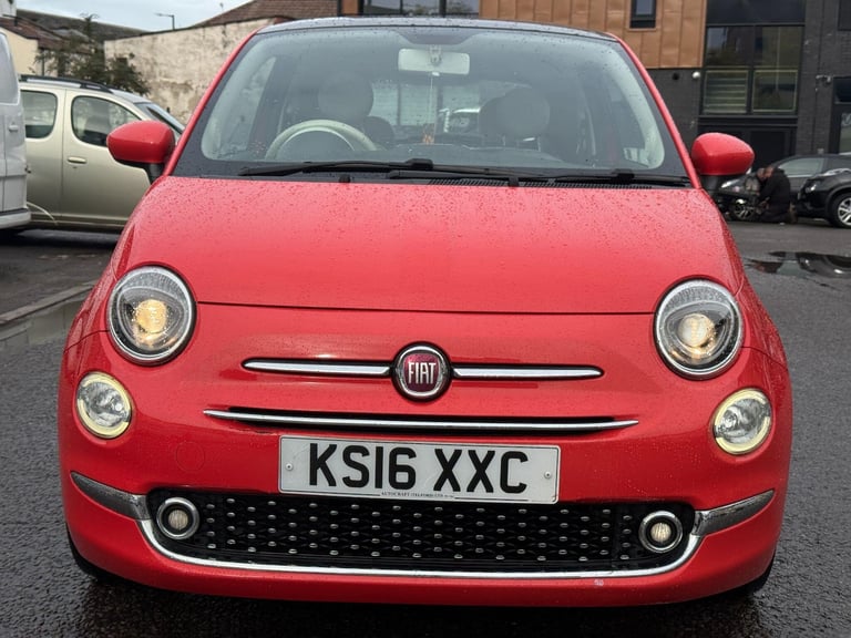 2016 Fiat 500 1.2 Lounge Euro 6 (s/s) 3dr HATCHBACK Petrol Manual