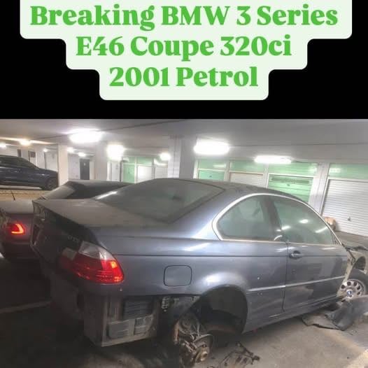Breaking BMW 320ci, 3 series, coupe, e46, 2001  for parts ! 