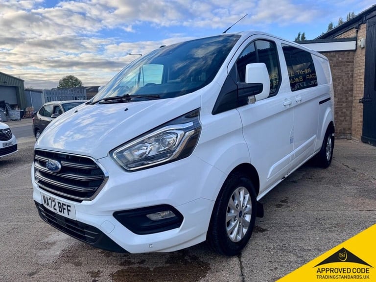2022 Ford Transit Custom 2.0 EcoBlue 130ps Low Roof D/Cab Limited Van PANEL VAN DIESEL Manual