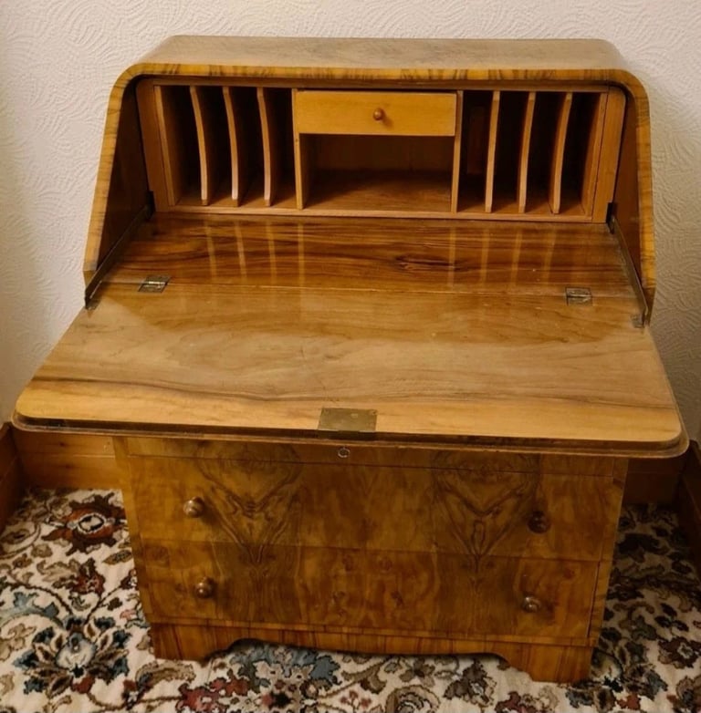 L. Serlin & Sons Walnut Bureau 