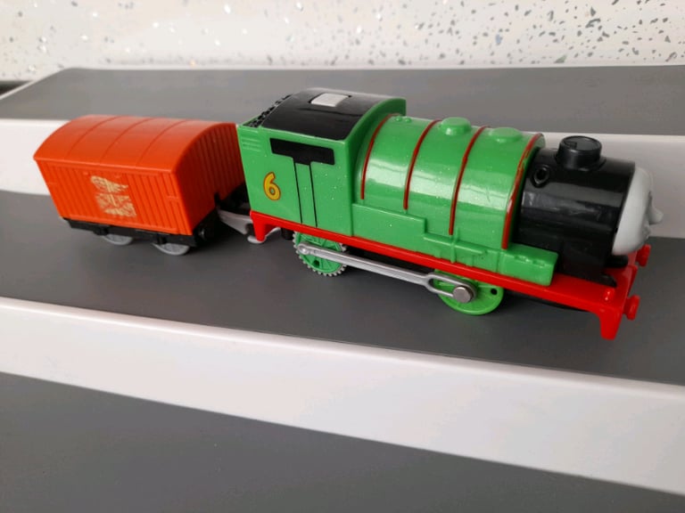 Rare Thomas Trackmaster Real Steam Percy Train battery operated