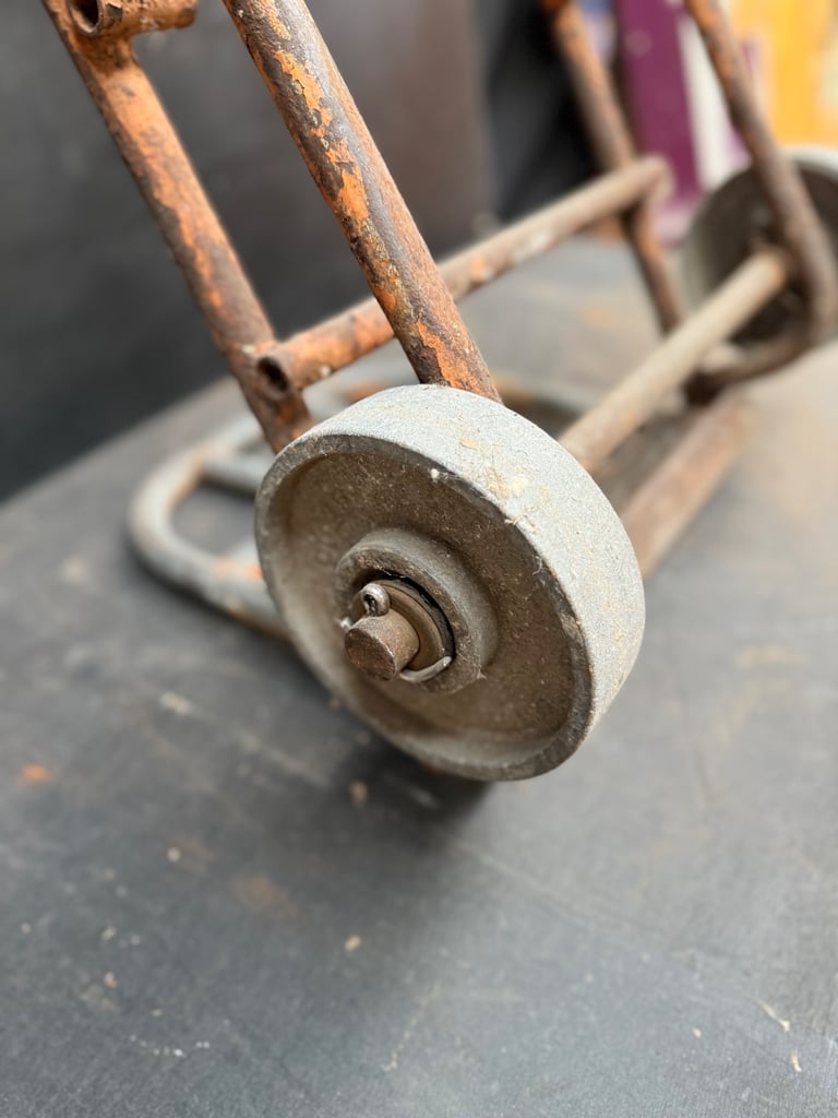 Vintage Industrial Truck with fold away base.