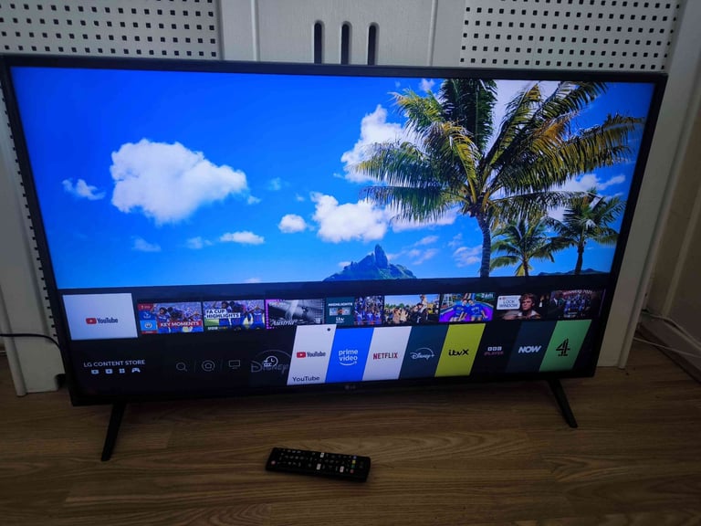 Smart TV LG 43" 4K UHD Active HDR WiFi 3xHDMI 2xUSB Freeview