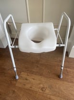 MOWBRAY Toilet Seat Riser Frame White bathroom aid DELIVERY AVAILABLE 