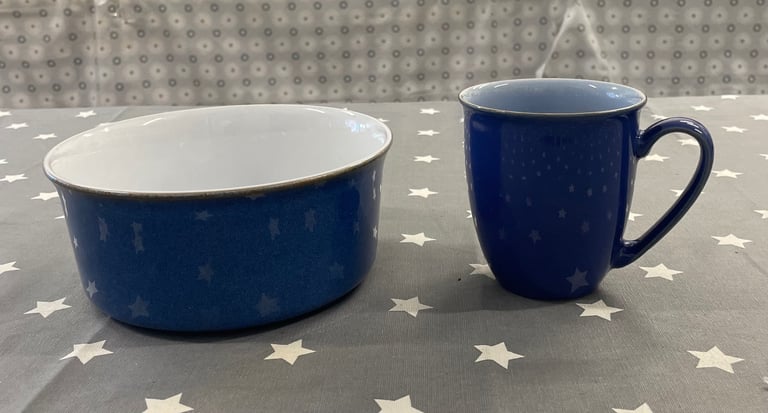 image for Denby Imperial Blue Mug And Bowl