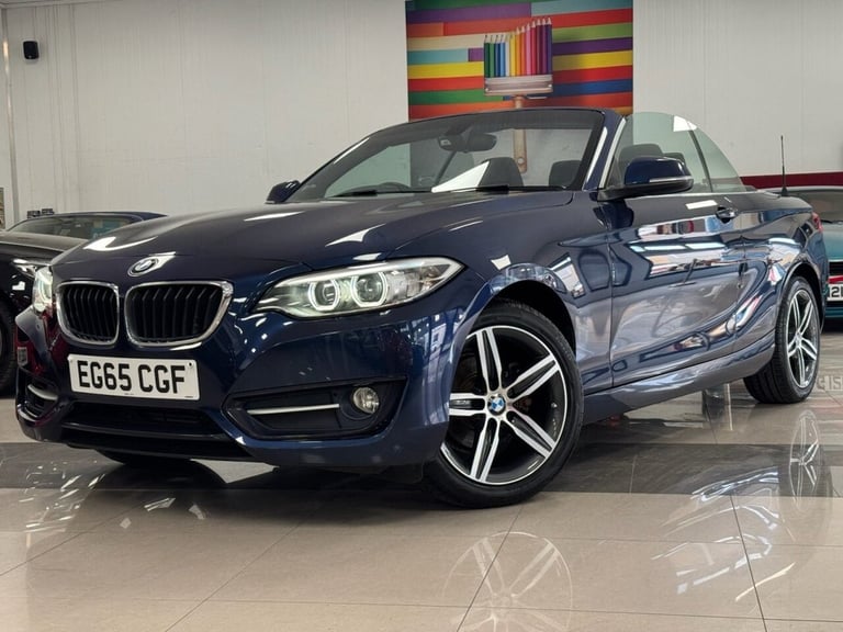 2015 65 BMW 2 SERIES 1.5 218I SPORT CONVERTIBLE 2DR PETROL AUTO EURO 6 (S/S) (13