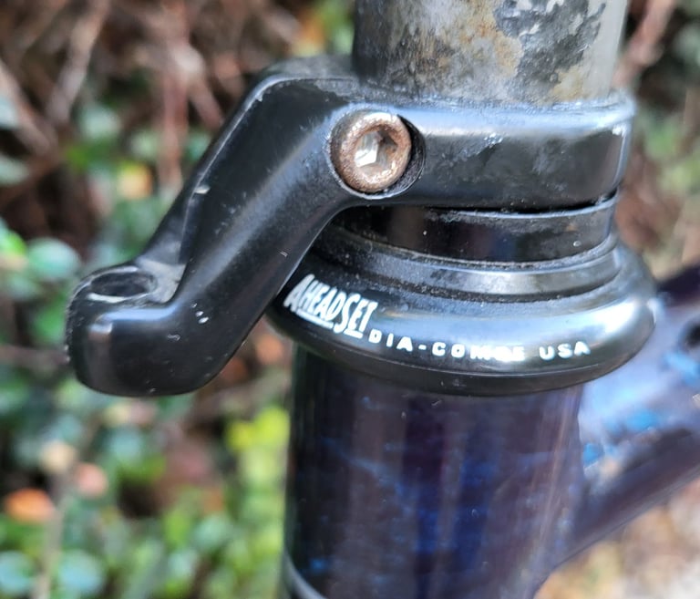 Diamond Back Ascent retro 1990s mountain bike frame and forks.