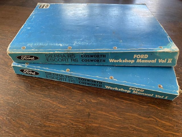 FORD SIERRA RS COSWORTH Workshop Manuals - Volume 1 & II 