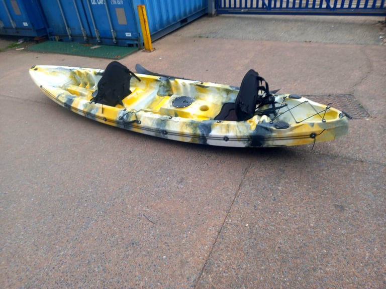 Galaxy 2+1 seats Kayak Good used condition  Comes with 2 seats and 2 paddles