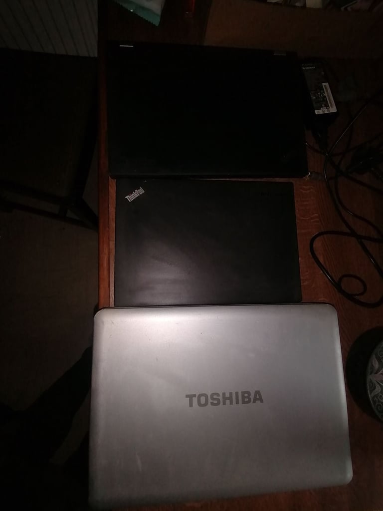 image for 2 Lenovo Think pads and 1 Toshiba Laptop 