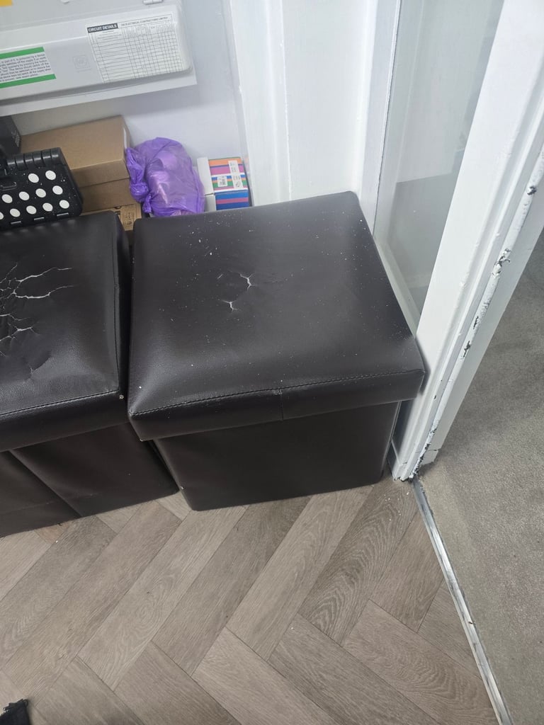 Ottoman storage boxes 