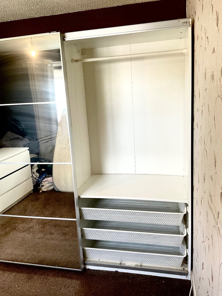 IKEA sliding door wardrobe 2m x 2m 