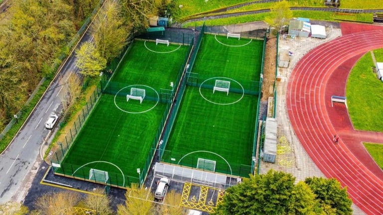 Casual football at Whitdean Sports Complex Brighton