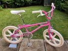 *1997* AMMACO FREESTYLER Pink Old School BMX PRO Bike Bicycle White Mags Retro Girls