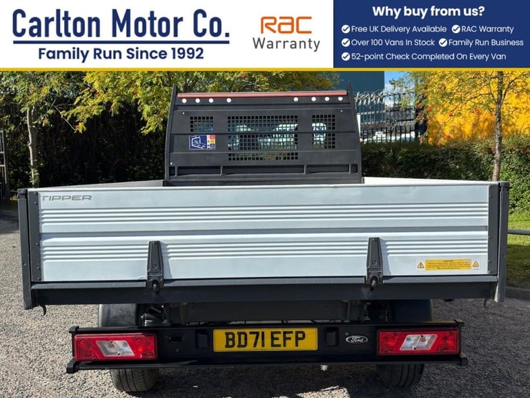 2021 Ford Transit 2.0 350 EcoBlue Leader Tipper 2dr Diesel Manual FWD L2 Euro 6 (s/s) (1-Stop TIP...