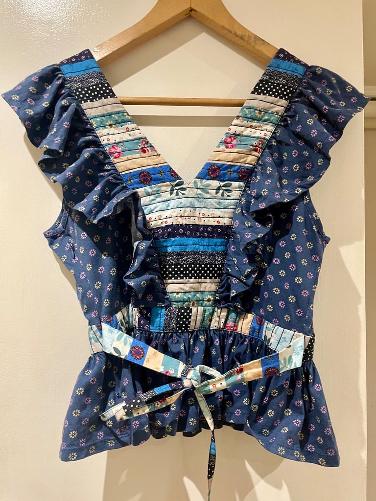 Cotton quilted vintage top 