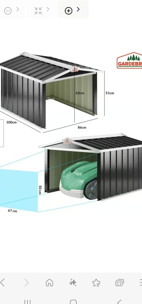 image for Robot lawnmower shed 