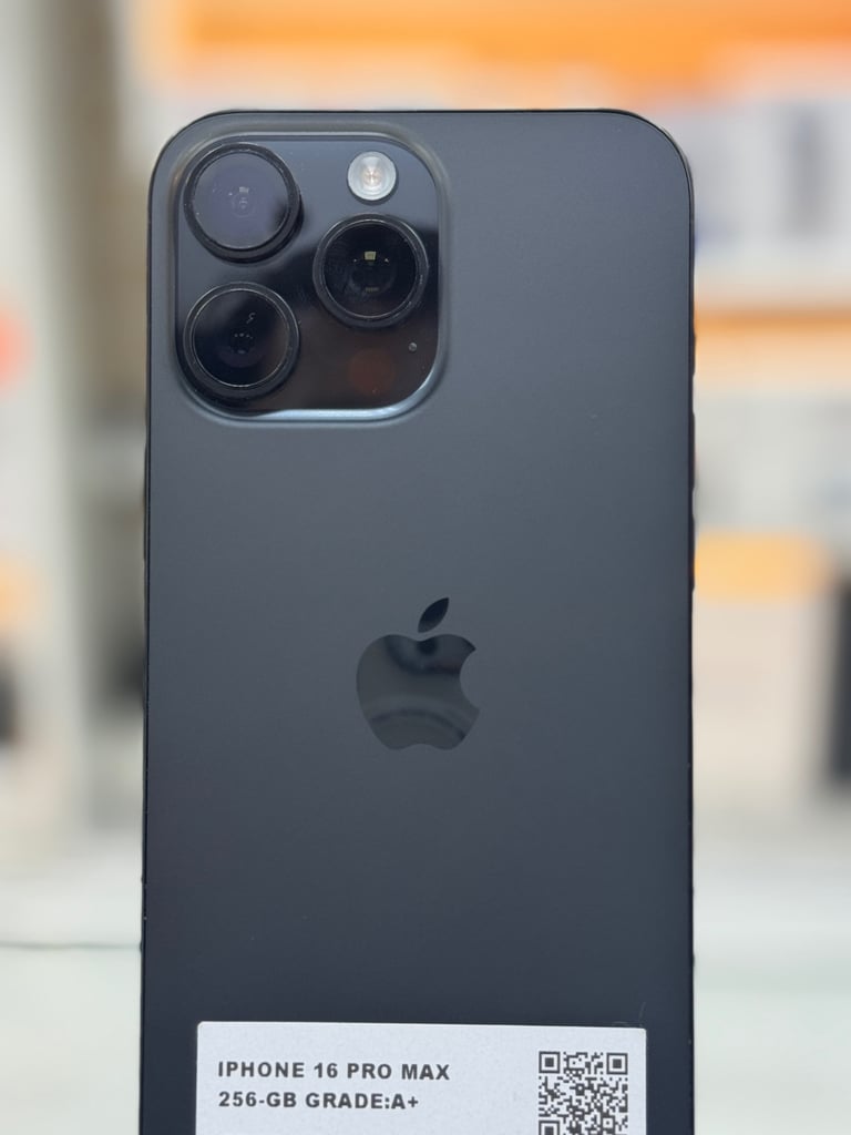 image for iPhone 16 Pro Max Black Titanium Excellent Condition With Warranty 