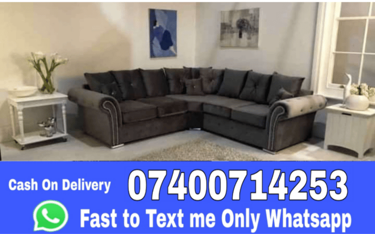 Ashwin Sofas - High Quality Plush Velvet Corner & 3+2 Seater Sofa -- Fast reply me whats app
