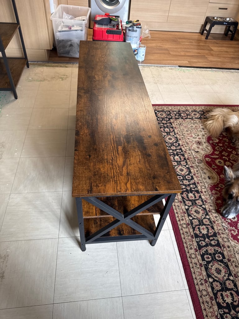 Industrial rustic tv unit 148cm