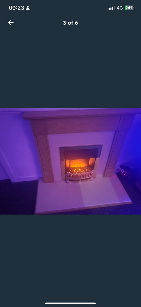 Oak Surround Electric Fire