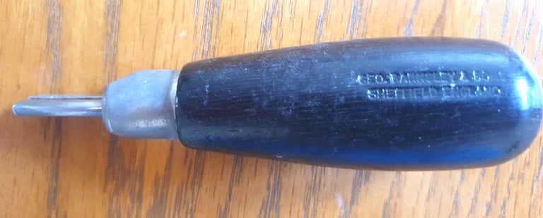 Clicker Knive Handle, Vintage Shoe Tool, Antique Tools