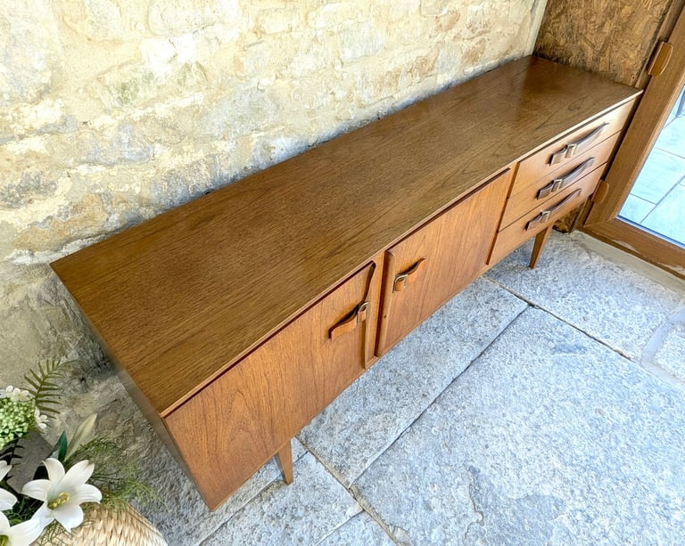 Mid Century Teak Sideboard - 6Ft Long - Beautility
