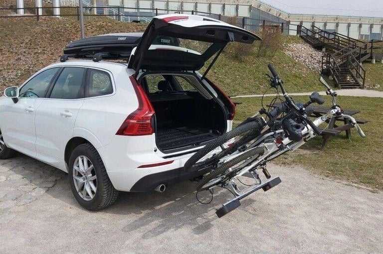 New GIRO for 2 E-Bikes Rack Carrier / Cycle  for 2 bikes w. Tilting - on Towbar