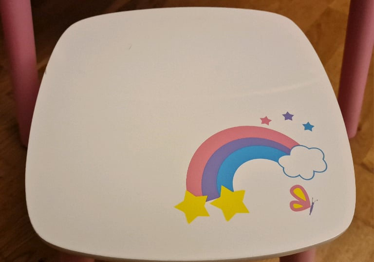 Kids unicorn dressing table with stool