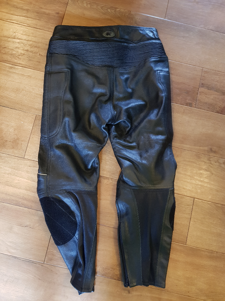 Mens motorcycle leather trousers buffalo