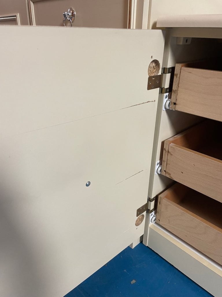 Cream Bedside Cabinet (2 available) TCL Reuse 99946, 99947