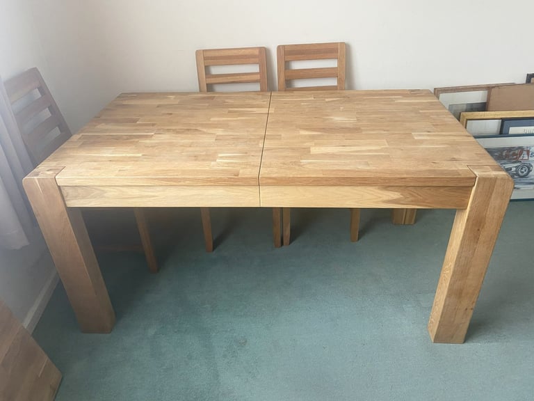 Backerloo Oak Extending Dining Table 160cm x 90cm