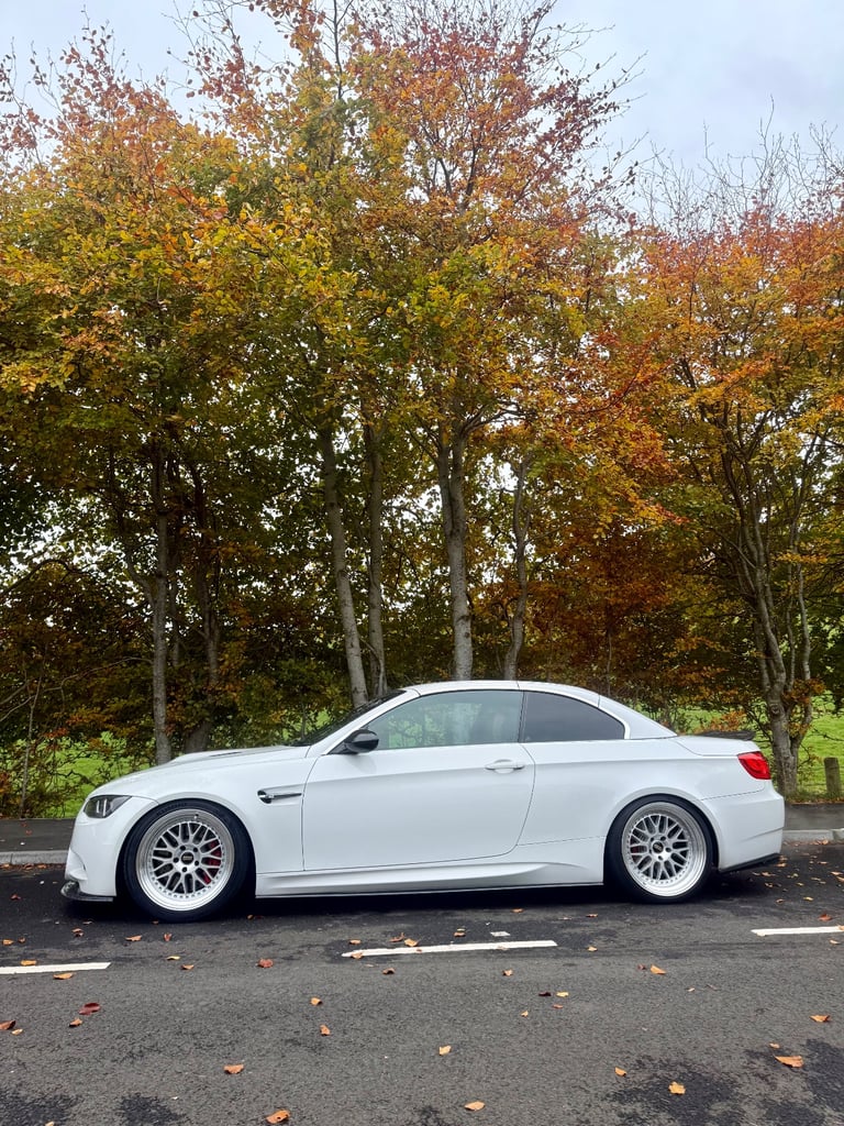2010 BMW M3 DCT V8 E93 CONVERTIBLE ALPINE WHITE FOX RED