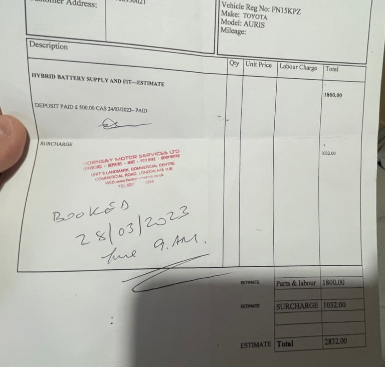 Toyota Auris Hybrid 1.8 EXCEL VVT-I CVT Automatic FIRST OWNER NEW BATTERY