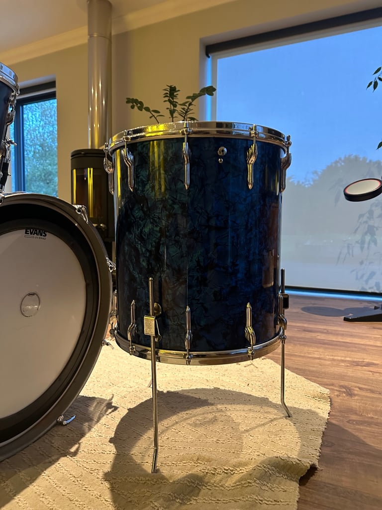 1960s Premier Blue Pearl Drums Various Sizes 