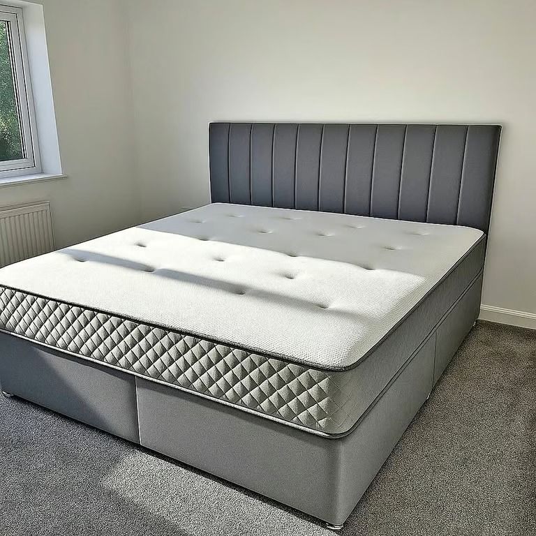 image for King Size Divan Bed 4ft6 – Stylish, Practical & Affordable 🏡 | Same-Day Delivery **