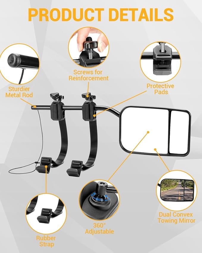  Caravan Towing Mirrors 