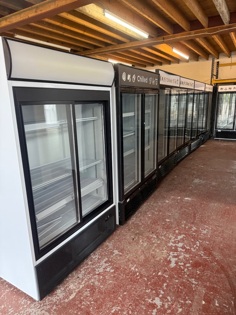 Commercial upright display fridge or freezer double triple single available new 