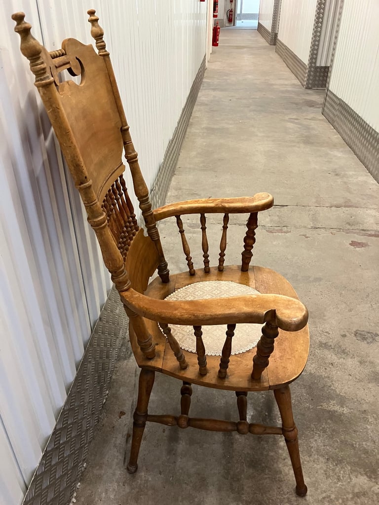 Vintage High Back Armchair 