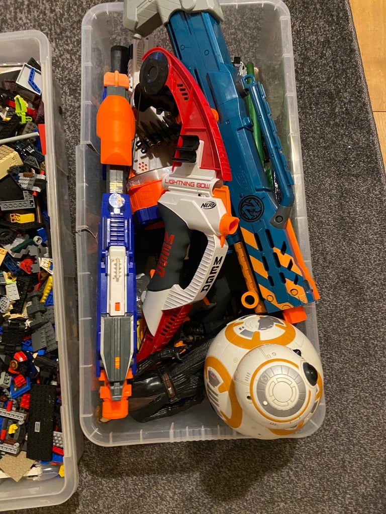 Lego and nerf guns