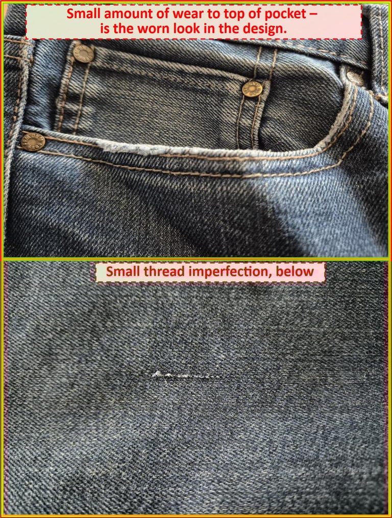 Mens George straight leg jeans Waist36-Leg29 inch.