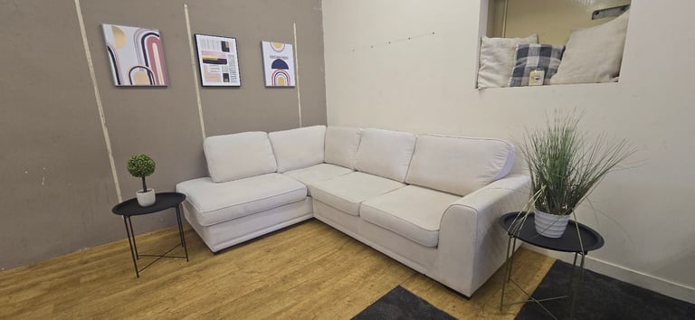 CREAM DFS ORCA CORNER SOFA DELIVERY AVAILABLE