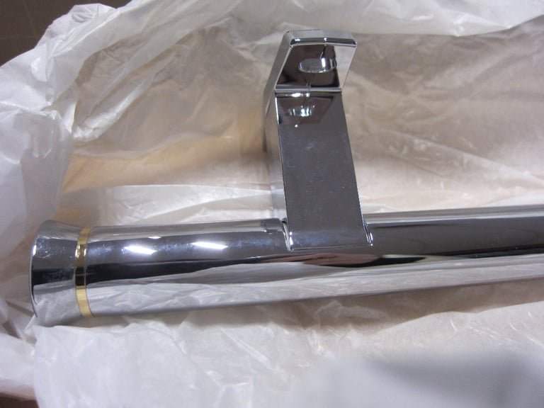 HANSGROHE AXOR MONDARO CHROME/GOLD BATH TOWEL HOLDER 70CM 41006090