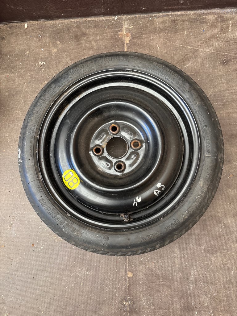 image for Toyota Yaris 2005 to 2012 space saver wheel and tyre    