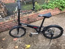 Folding bike black 20 inch wheels 6 gears all good £115