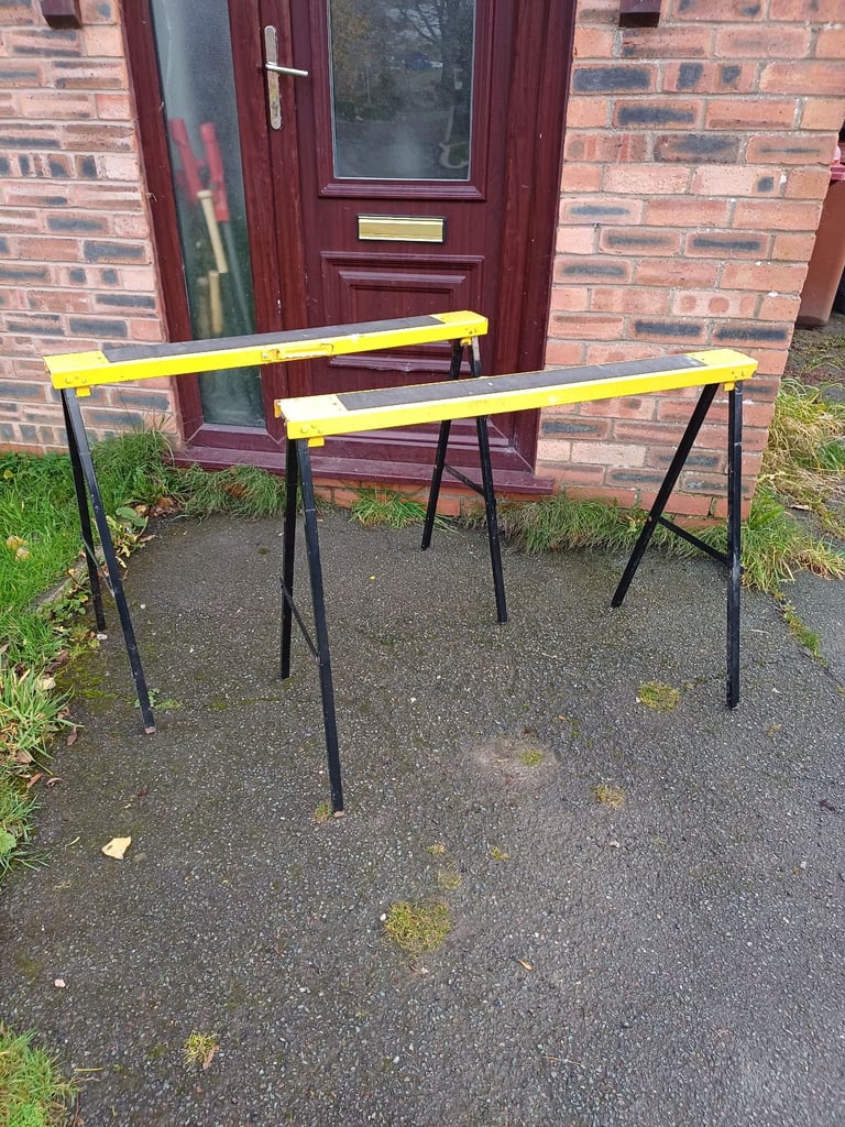 image for FOLDING METAL WORK TRESTLES £20 NO OFFERS DARWEN BB3 0DU 