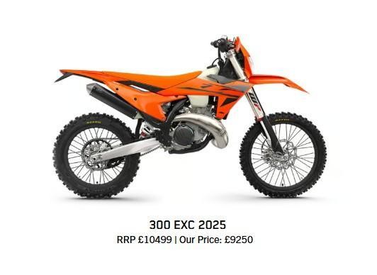 New KTM Unused 300 EXC Enduro Motorcycle Deal 