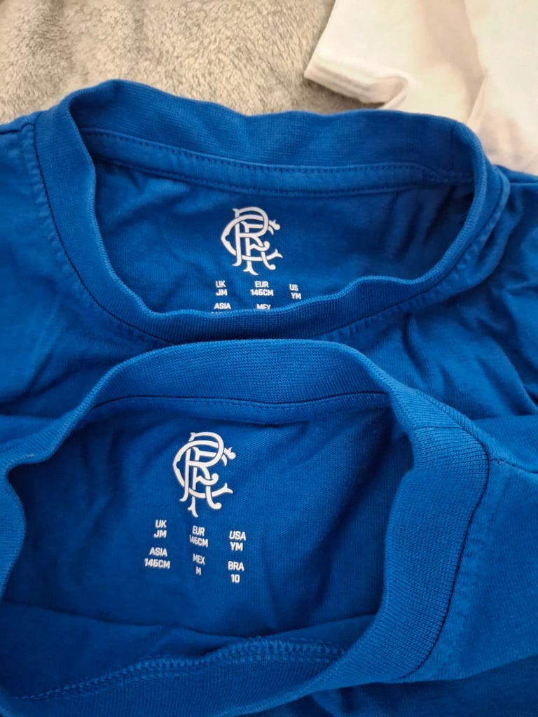 Selection (7) of boys Rangers tshirts