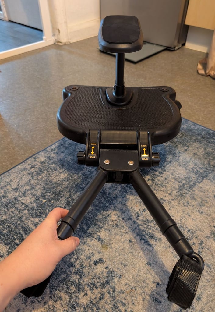 Universal buggy board with seat