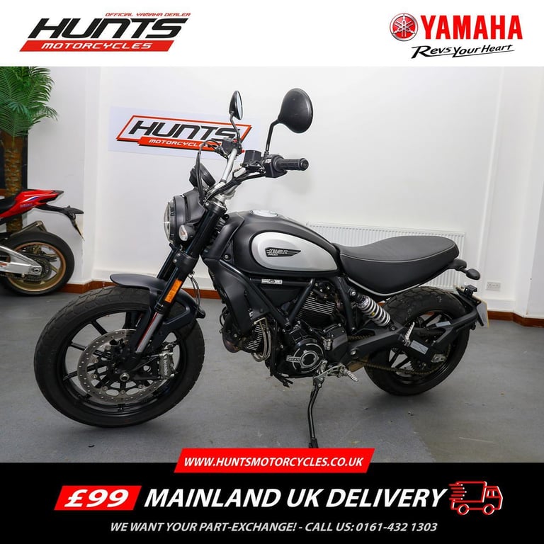 2021, '21 Ducati Scrambler Icon Dark ABS. 1 Owner. JUST 1,335 MILES. £7,495